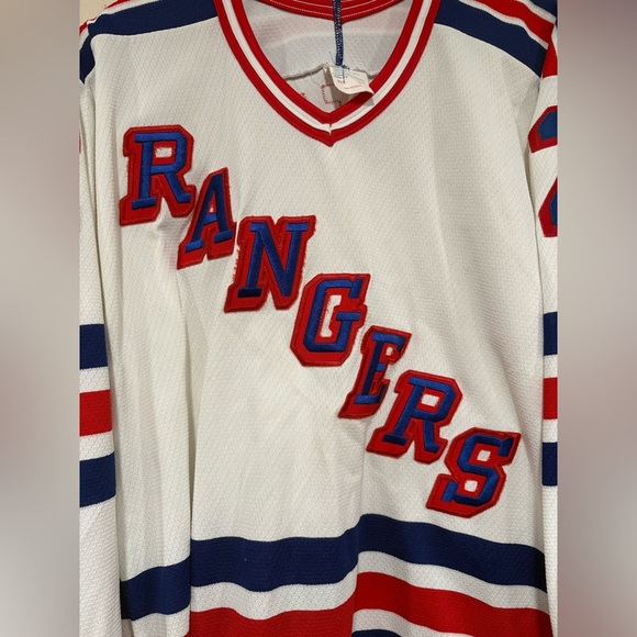 1993 NY Rangers Stanley Cup Mike Gartner Jersey CCM Tag Crazy Patch Size Medium - Picture 3 of 10